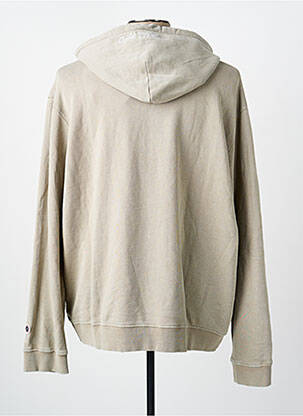 Hanorac cu glugă buzunare mâneci lungi bej închis SWEET PANTS bărbat