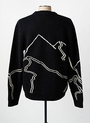 Pulover elasticitate mâneci lungi negru MAISON LABICHE bărbat