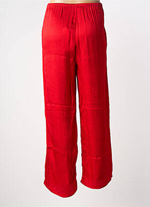 Pantalon larg croială fluidă mărime normală roșu AMERICAN VINTAGE femeie
