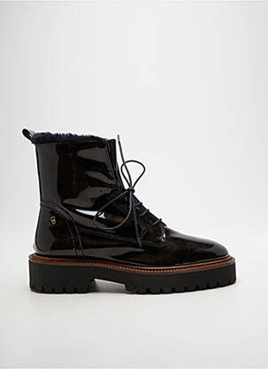 Botine/ghete material neted toc plat până la 3 cm negru GADEA femeie