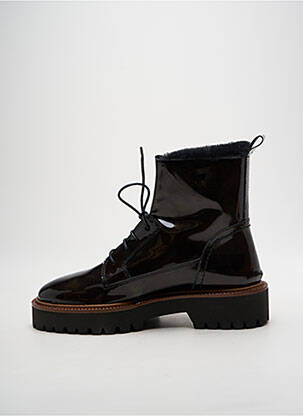 Botine/ghete material neted toc plat până la 3 cm negru GADEA femeie