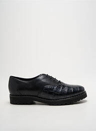 Derby-uri țesătură satinată toc plat până la 3 cm negru LOLLIPOPS femme