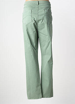 Pantalon slim țesătură poplin mărime normală verde MERI & ESCA femeie