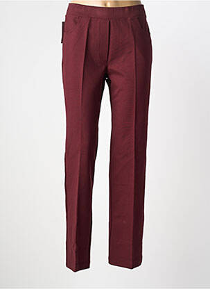 Pantalon slim talie elastică mărime normală roșu WALTRON femeie