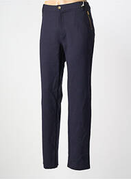 Pantalon drept elasticitate mărime normală albastru WALTRON femme