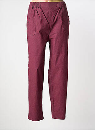 Pantalon slim talie elastică mărime normală roșu JUST FOR MY femeie