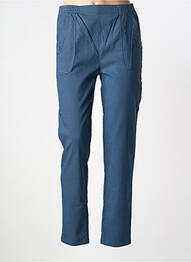 Pantalon slim talie elastică mărime normală albastru JUST FOR MY femme