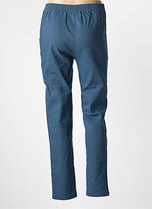 Pantalon slim talie elastică mărime normală albastru JUST FOR MY femeie