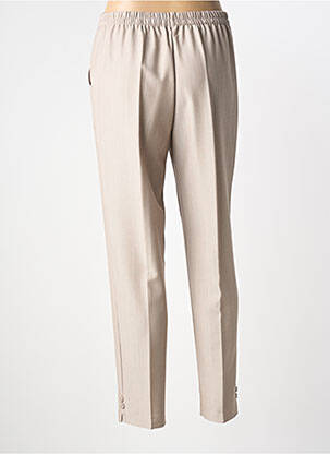 Pantalon slim talie înaltă talie înaltă bej PLURIELLES femeie