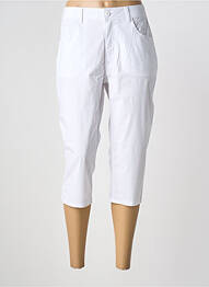Pantalon 7/8 țesătură poplin mărime normală alb S.QUISE femeie