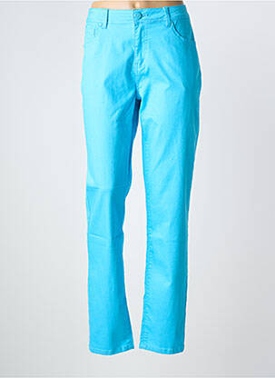Pantalon slim elasticitate mărime normală albastru deschis S.QUISE femeie