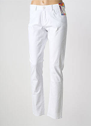 Pantalon slim alb S.QUISE femeie