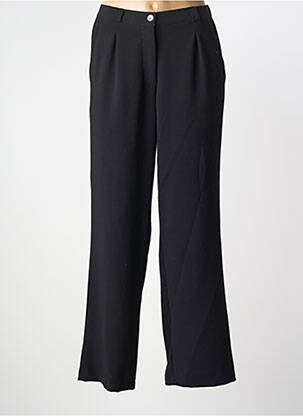 Pantalon drept talie elastică mărime normală negru GRIFFON femeie