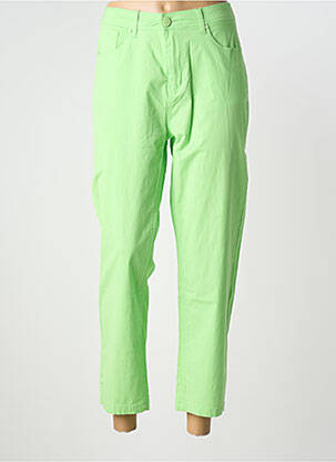 Pantalon 7/8 închidere cu fermoar sub clapetă cu nasturi mărime normală verde S.QUISE femeie