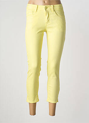 Pantalon trei sferturi galben S.QUISE femeie