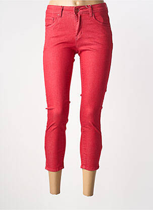 Pantalon trei sferturi roșu S.QUISE femeie