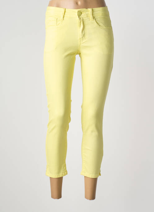 Pantalon trei sferturi galben S.QUISE femeie