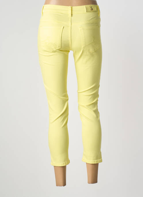 Pantalon trei sferturi galben S.QUISE femeie