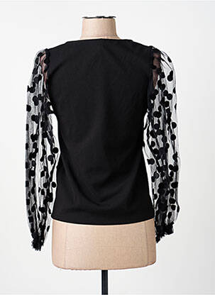 Top croială cambrată mâneci lungi negru IMPERIAL femeie