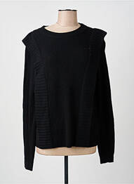 Pulover guler rotund mâneci lungi negru SCOTCH & SODA femme