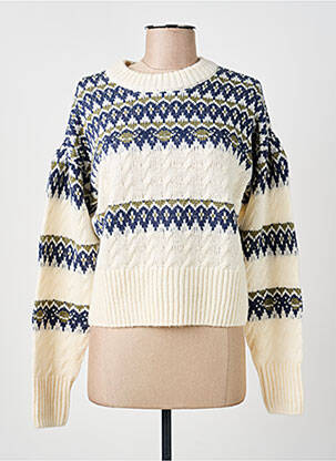 Pulover guler rotund mâneci lungi bej SCOTCH & SODA bărbat