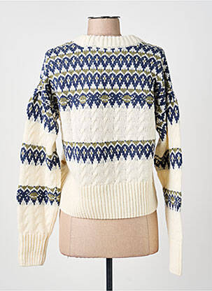 Pulover guler rotund mâneci lungi bej SCOTCH & SODA bărbat