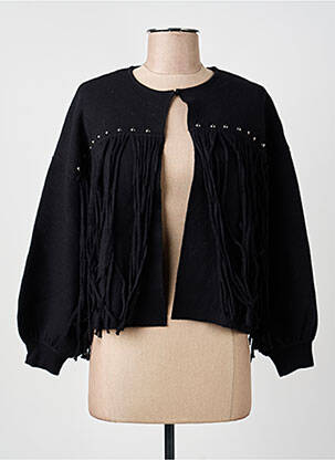 Vestă cu mâneci lungi negru ARTLOVE femeie