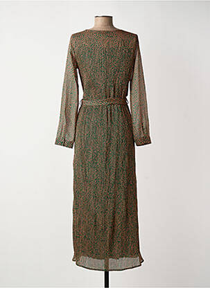 Rochie lungă mâneci lungi mâneci lungi verde LA PETITE ETOILE femeie