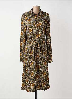 Rochie lungă mâneci lungi mâneci lungi verde FREEMAN T.PORTER femeie