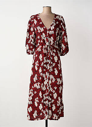 Rochie lungă mâneci lungi mâneci lungi roșu GRACE & MILA femeie