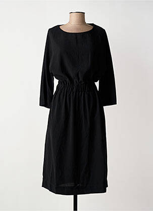 Rochie midi mâneci lungi mâneci lungi negru ARTLOVE femeie