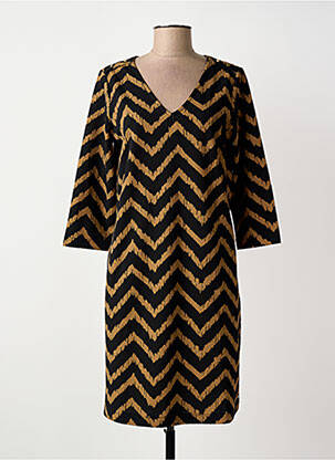 Rochie midi mâneci 3/4 mâneci 3/4 negru GARCIA femeie