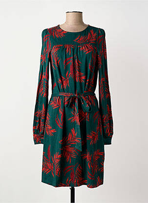 Rochie midi imprimeu floral mâneci lungi verde KING LOUIE femeie