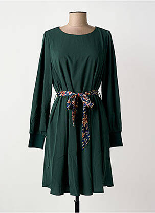 Rochie midi mâneci lungi mâneci lungi verde GRACE & MILA femeie