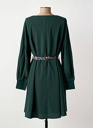 Rochie midi mâneci lungi mâneci lungi verde GRACE & MILA femeie