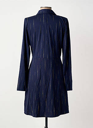 Rochie midi mâneci lungi mâneci lungi albastru MADEMOISELLE YEYE femeie