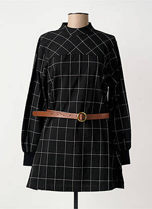 Rochie scurtă închidere cu fermoar la spate mâneci lungi negru MADEMOISELLE YEYE femeie