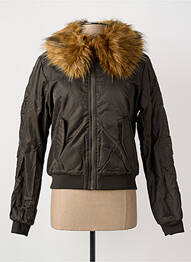 Geacă efect material satinat verde TEDDY SMITH femme