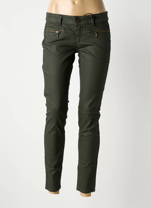 Pantalon slim verde FREEMAN T.PORTER femeie