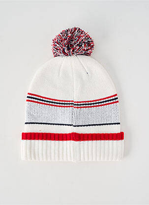Căciulă imprimeu dungi alb TEDDY SMITH unisex