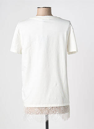 Tricou elasticitate mâneci scurte alb MY TWIN femeie