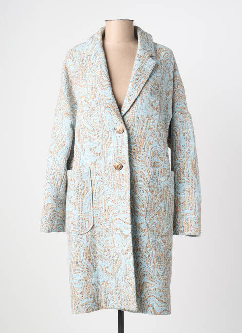 Palton lung albastru RIVER WOODS femeie