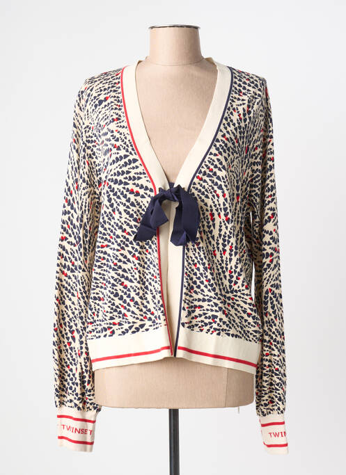 Vestă cu mâneci lungi bej TWINSET femeie