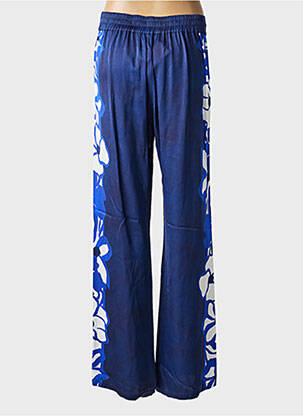Pantalon larg croială fluidă mărime normală albastru CAROLINE BISS femeie