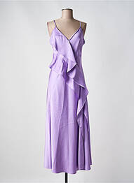 Rochie lungă croială cambrată bretele subțiri violet KOCCA femeie