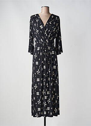 Rochie lungă negru AU SOLEIL DE ST TROPEZ femeie