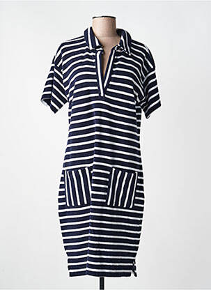 Rochie midi mâneci scurte mâneci scurte albastru OUI femeie