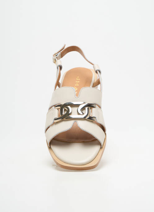 Sandale/Pantofi decupați bej JHAY femeie