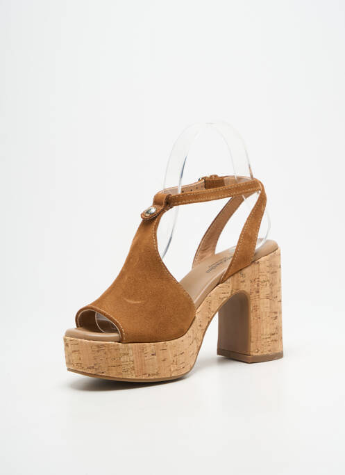 Sandale/Pantofi decupați maro NERO GIARDINI femeie