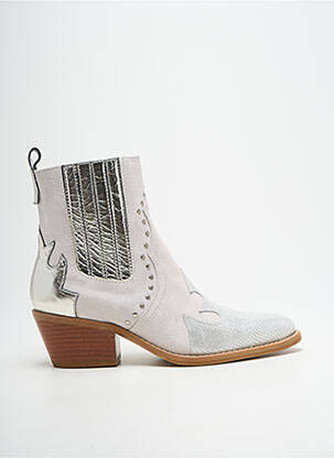 Botine/Ghete argintiu CASTA femeie